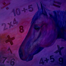 Ann's painting of "Clever Hans", click here to find out more